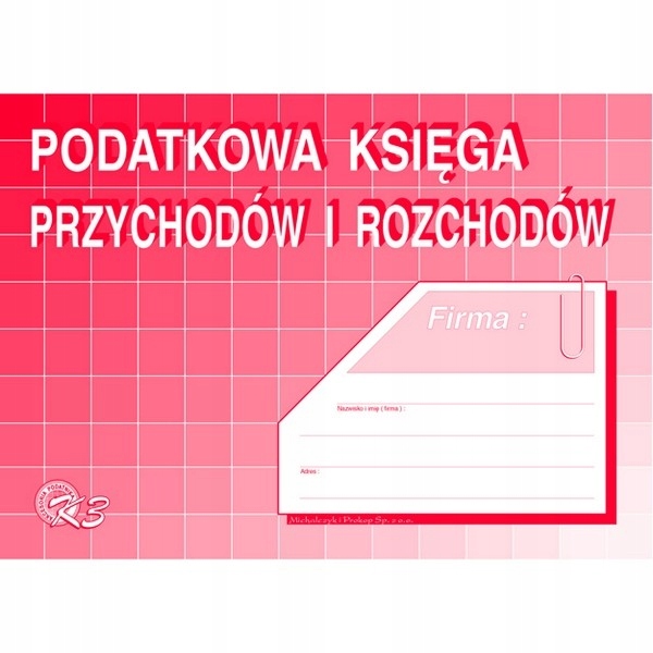 

Podatkowa księga przychodów i rozchdów A5 K3 K3-u