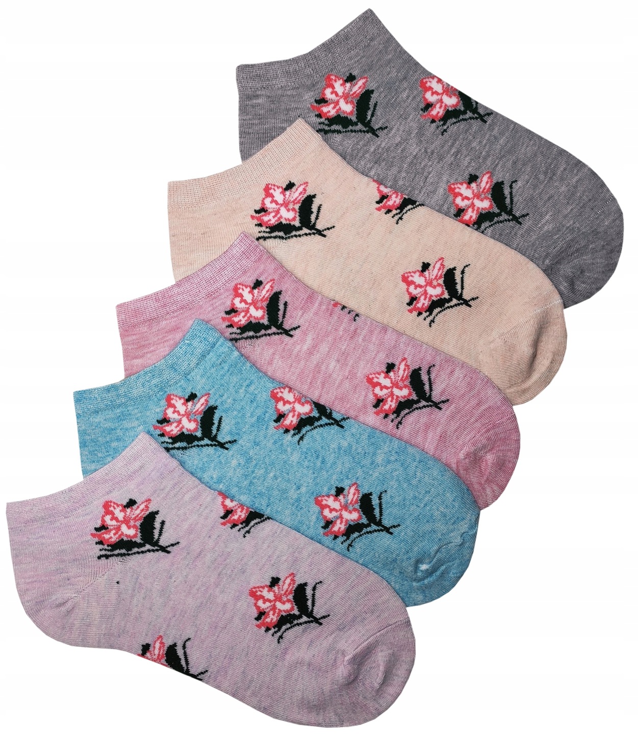 

Skarpety Stopki Damskie Kwiatki 5-PAR 38-42 Socks