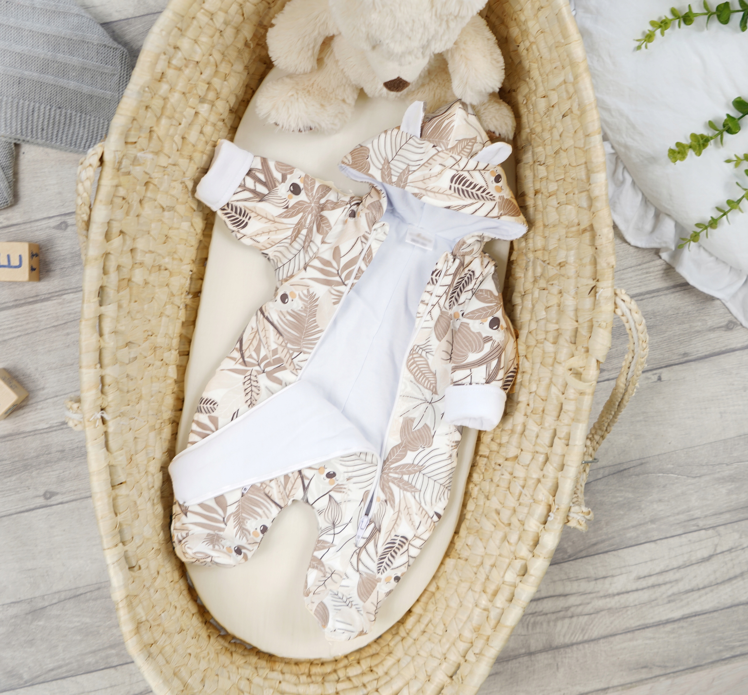 Ecru OCIEPLANY KOMBINEZON Koala r.68 wyprawka Rodzaj niemowlęcy