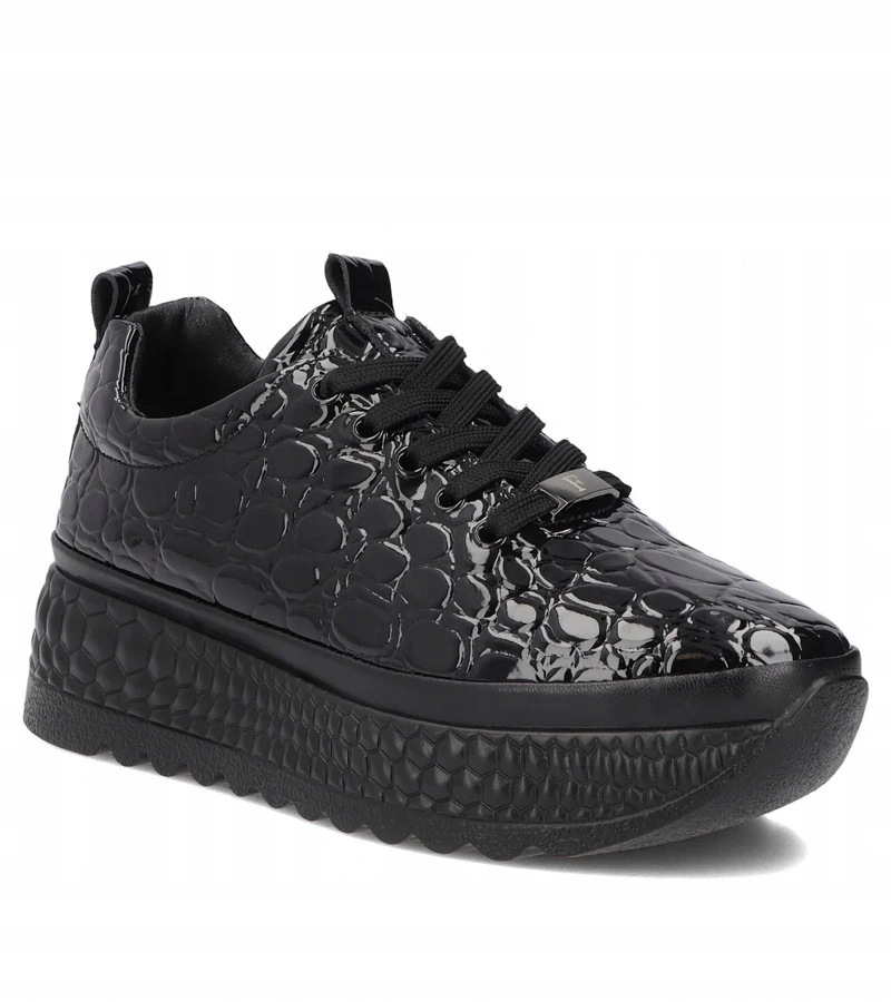 Hers Černé kožené tenisky Filippo DP7284/26 vel. 39