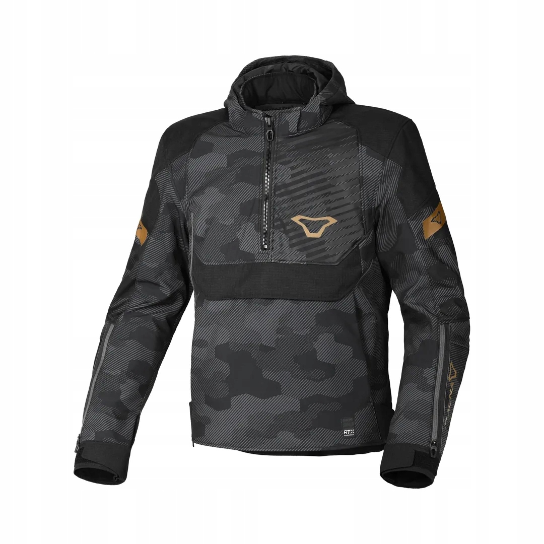 Macna Výpredajová Bunda S Kapucňou Traffiq Motorcycle Jacket Camo Black/grey