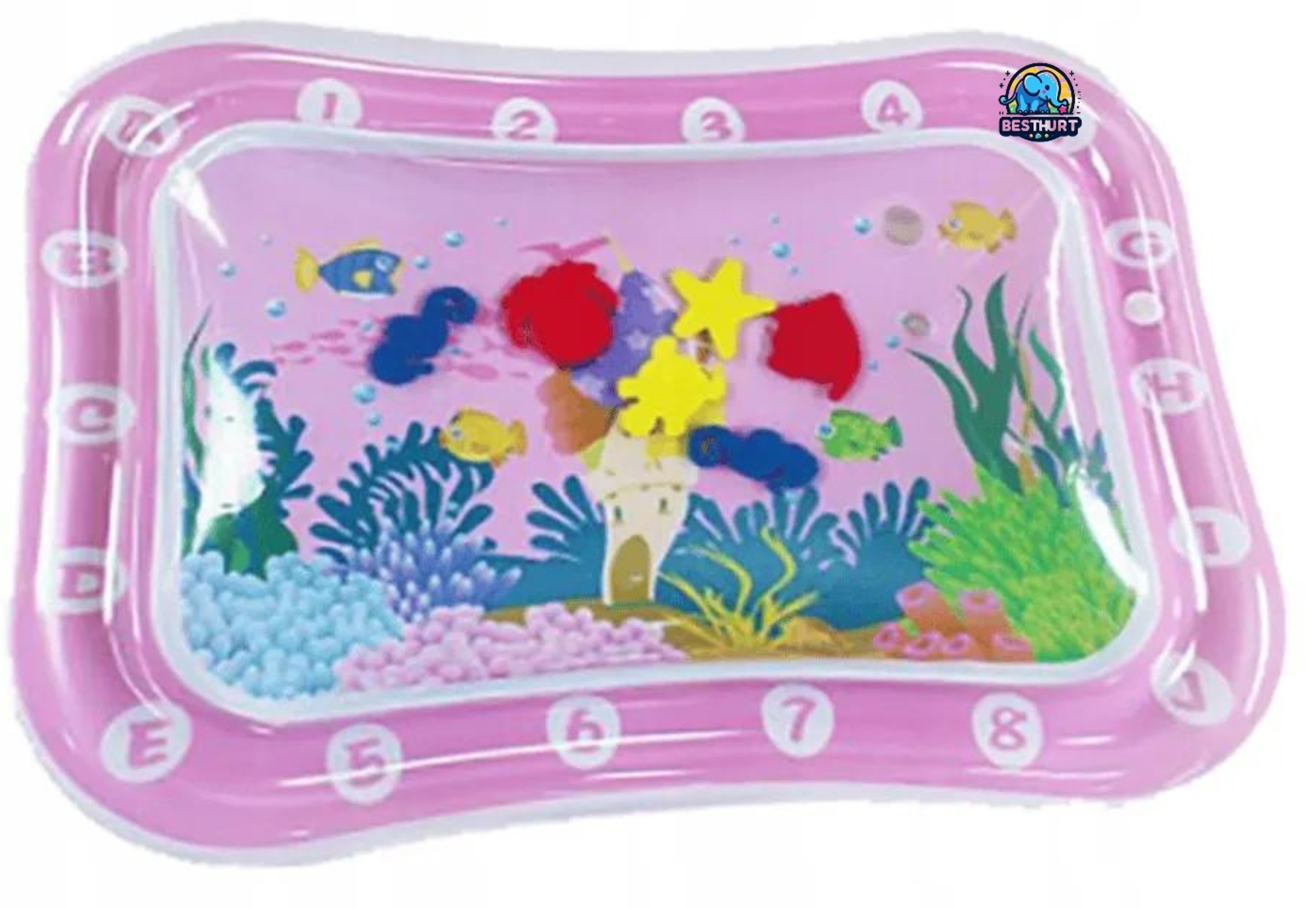 Dmuchana Mata Wodna Sensoryczna Dla Niemowląt 64cm - Rozwija Zmysły Stan opakowania oryginalne