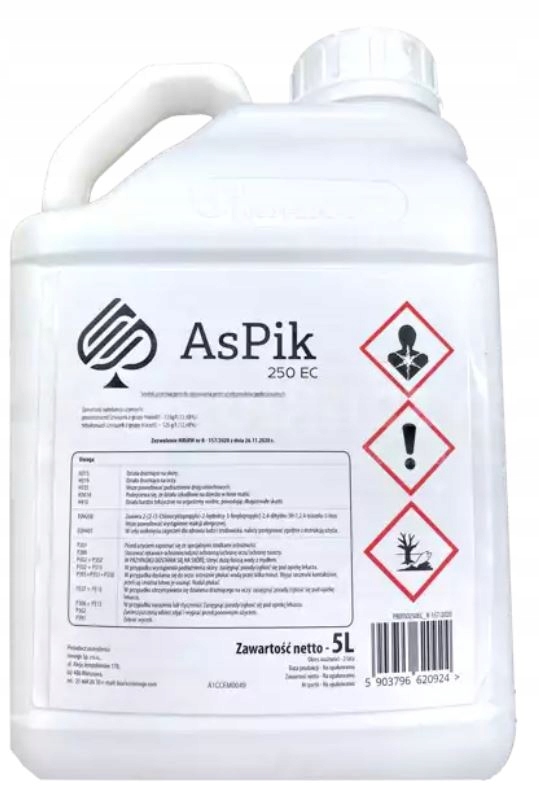 

Aspik 250EC 5L Mączniak Rdza Czerń Plamistość Zbóż