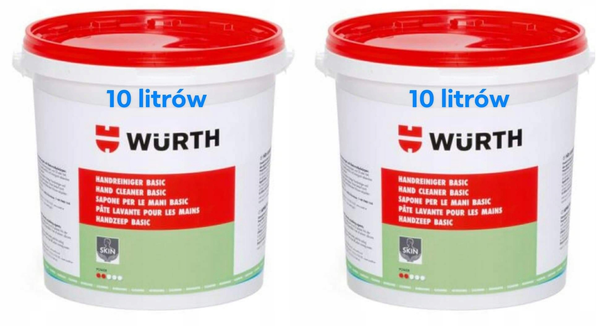 WURTH PASTA DO RĄK BHP 20 litrów NATURALNA 2*10L