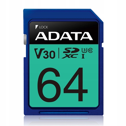 Adata Premier Pro Uhs-i 64 Gb Sdxc Pamięć flash klasy 10