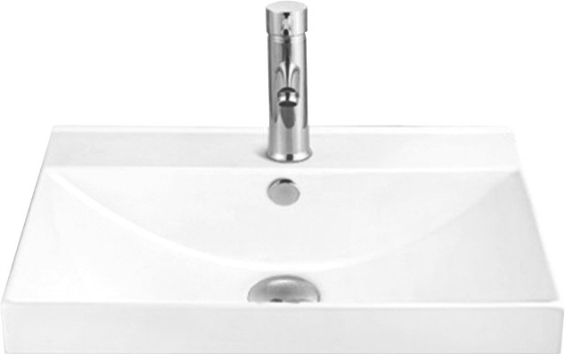 Mexen Mila umyvadlo zapuštěné do desky 60 x 46 cm, Bílá 25296000