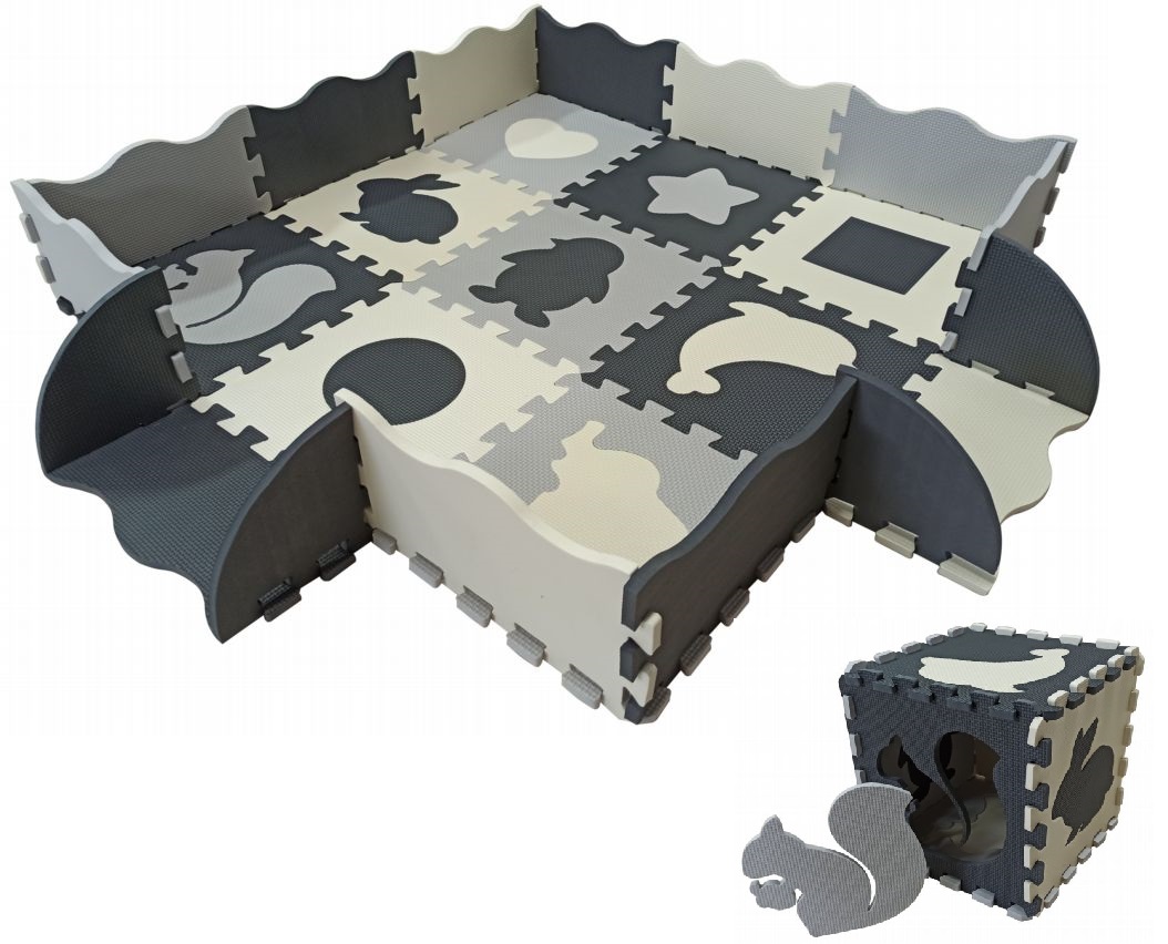 

Mata Piankowa Edukacyjna Puzzle 120x120 Zwierzątka