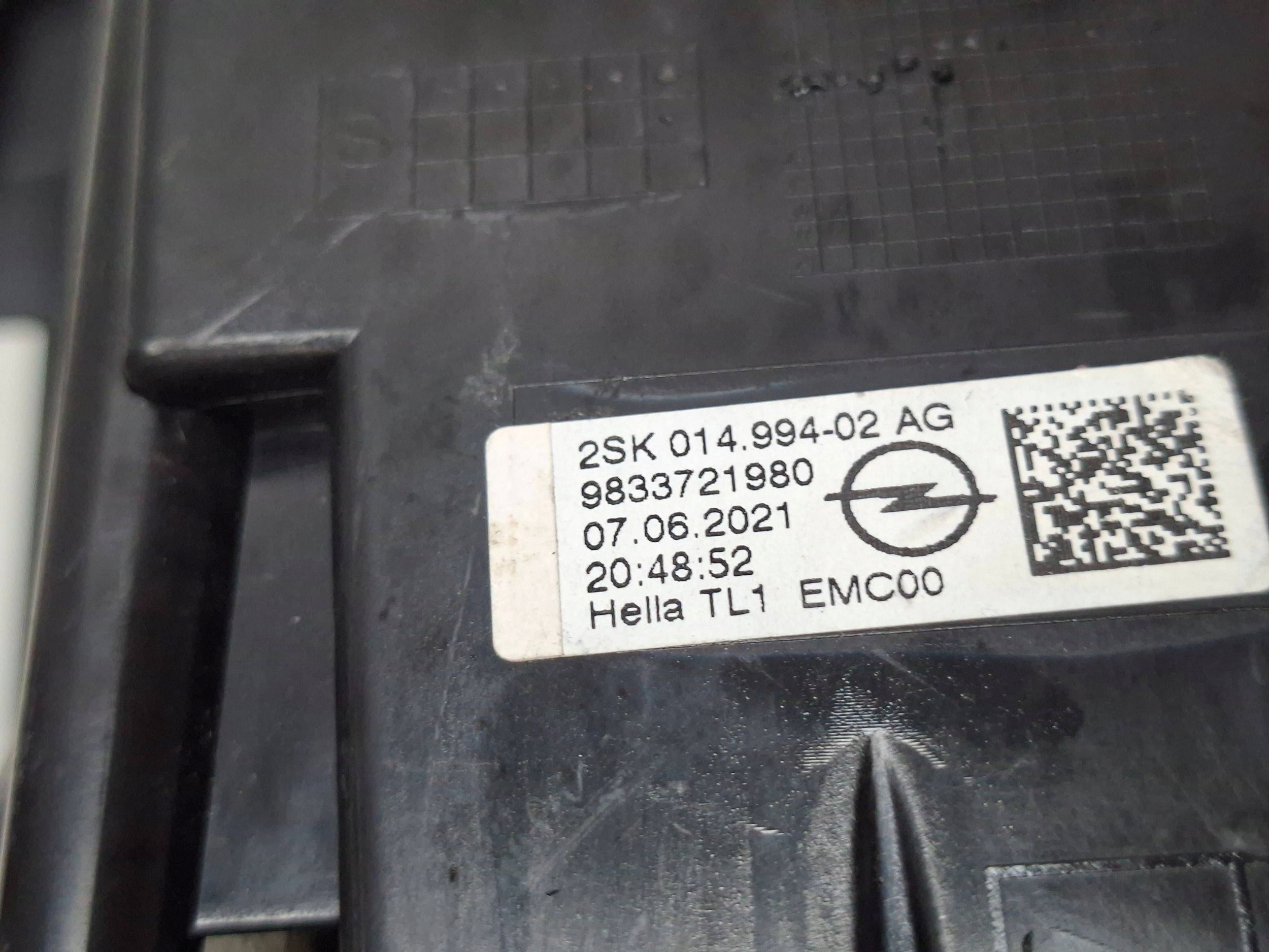 light rear right 9833721980 OPEL MOKKA B 2022