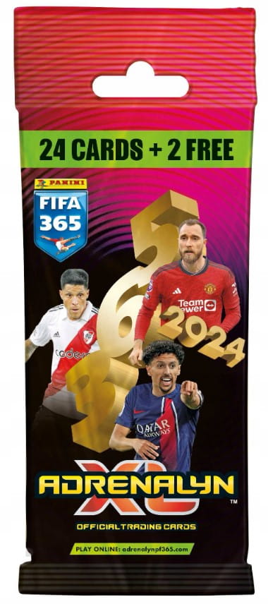 Karty Piłkarskie Fifa 365 2024 Gruba Saszetka Fatpak 26 Kart Do Albumu