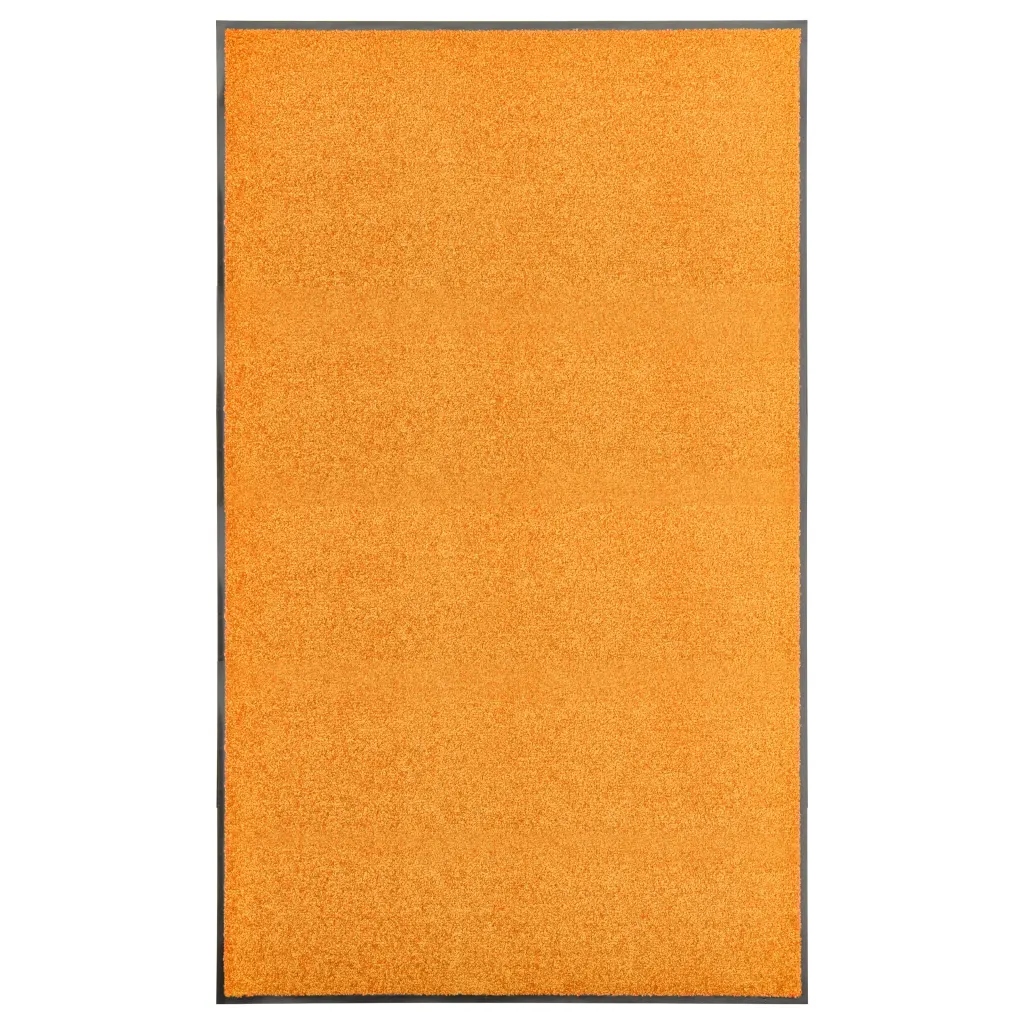 Rohožka pratelná oranžová 90 x 150 cm Oranžový 323455