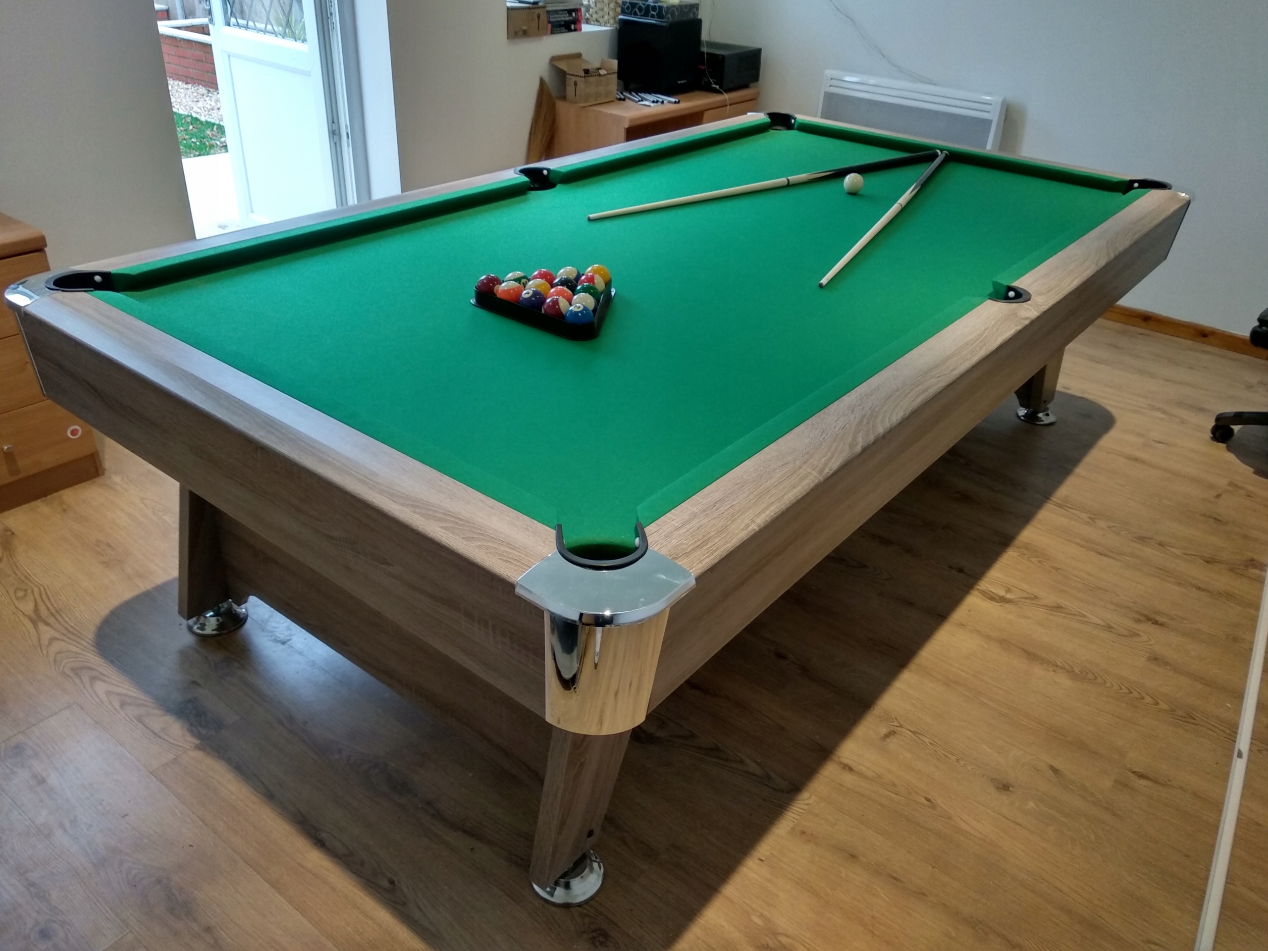 6FT Stół Bilardowy Radley Diamond Pool Sonoma Ciemna Rozmiar stołu 6 ft