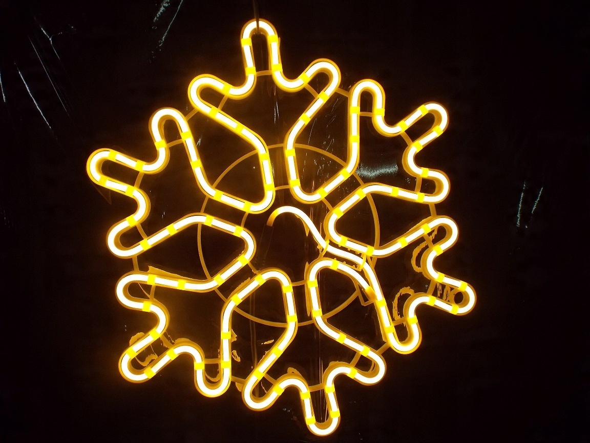 

Śnieżynka Płatek Gwiazda Ozdoba Ciepło B. Neon Led