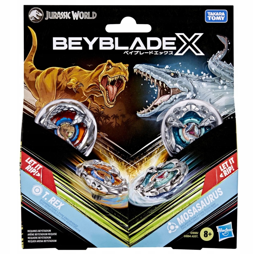 Beyblade X Zestaw startowy T-Rex i Mosasaurus G1894