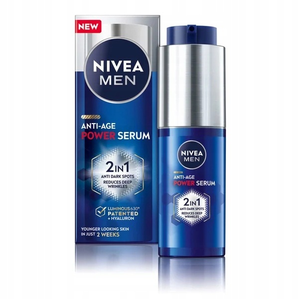 Nivea Men Anti-age Power Sérum Proti Vráskám Na Obličej Proti Skvrnám 30 ML