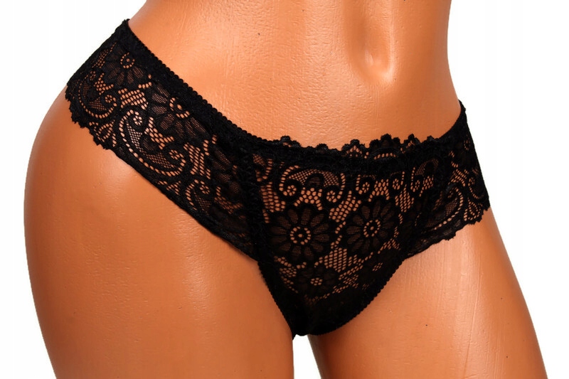 6x MAJTKI DAMSKIE FIGI STRINGI KORONKOWE L Materiał dominujący bawełna