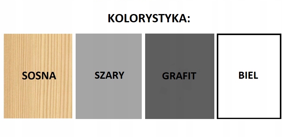 Łóżko dziecięce tipi 160x80 + materac Kolekcja tipi