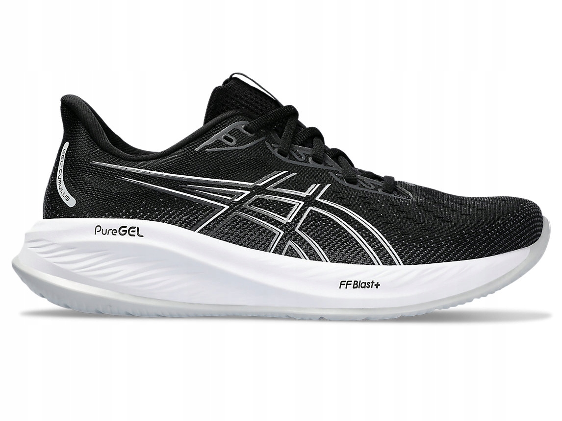 ASICS BUTY DO BIEGANIA CZARNE SZNUROWANE Z LOGO 1JOC