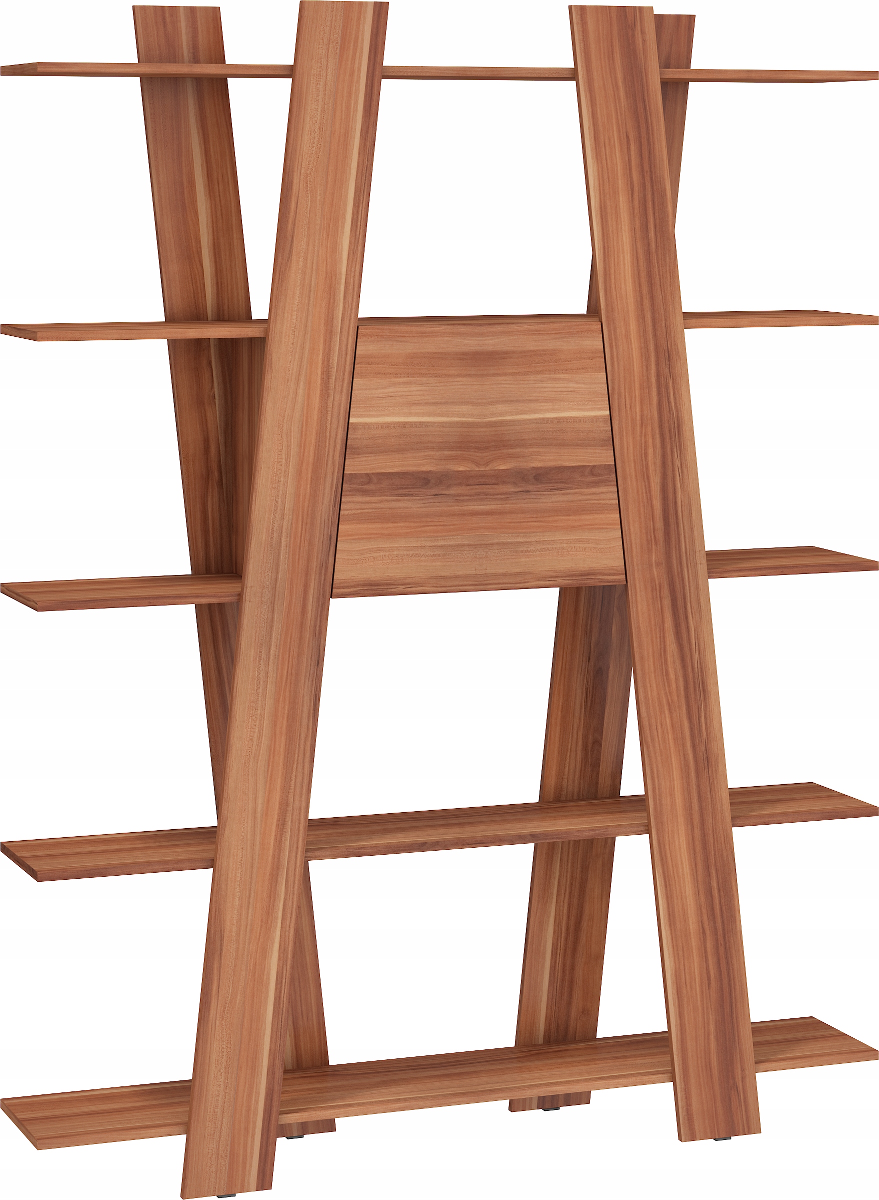 Stojací regál Via 08 rebríkový 150 cm 2D slivkový