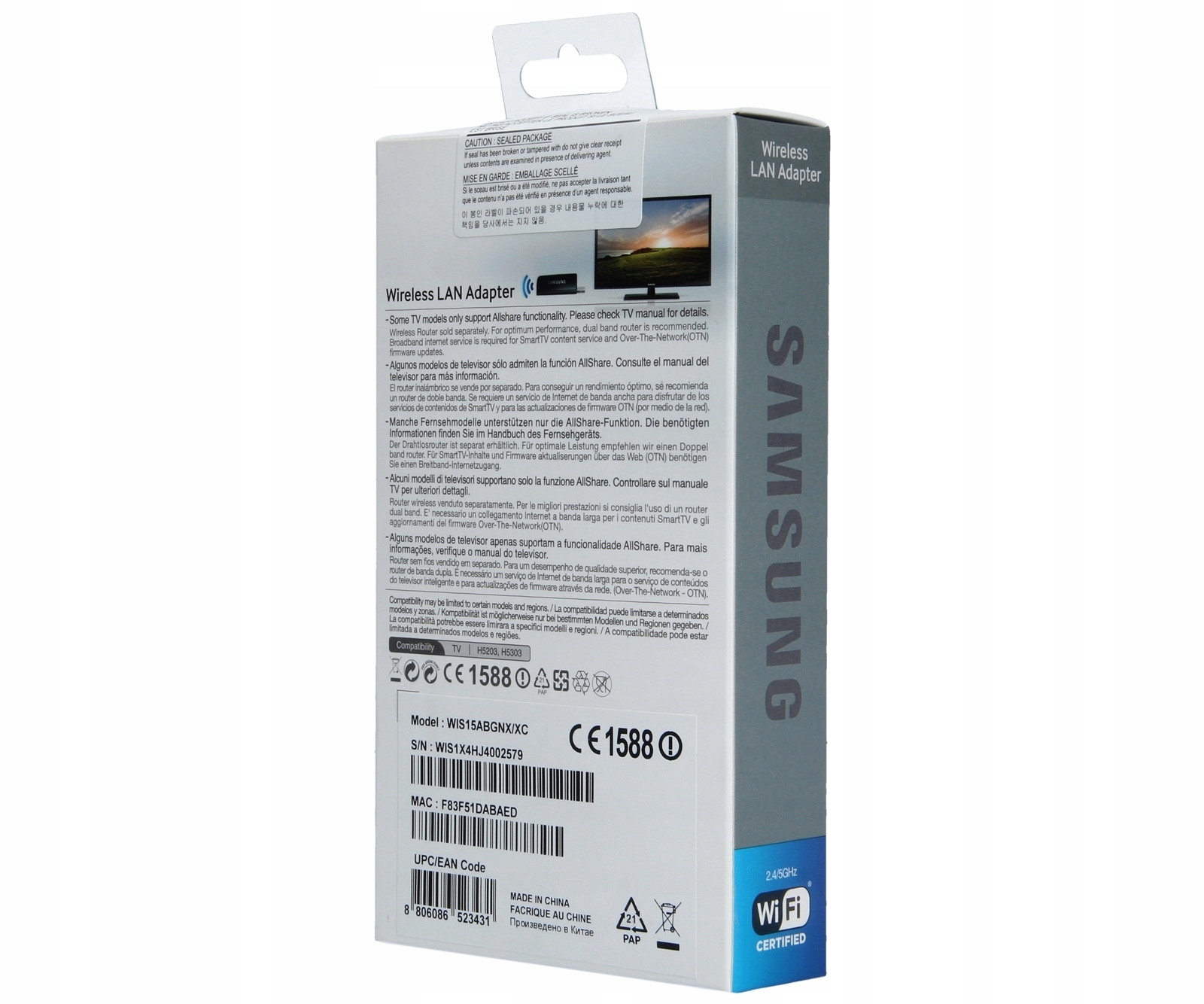 Oryginalny adapter WiFi do telewizora Samsung Marka Samsung