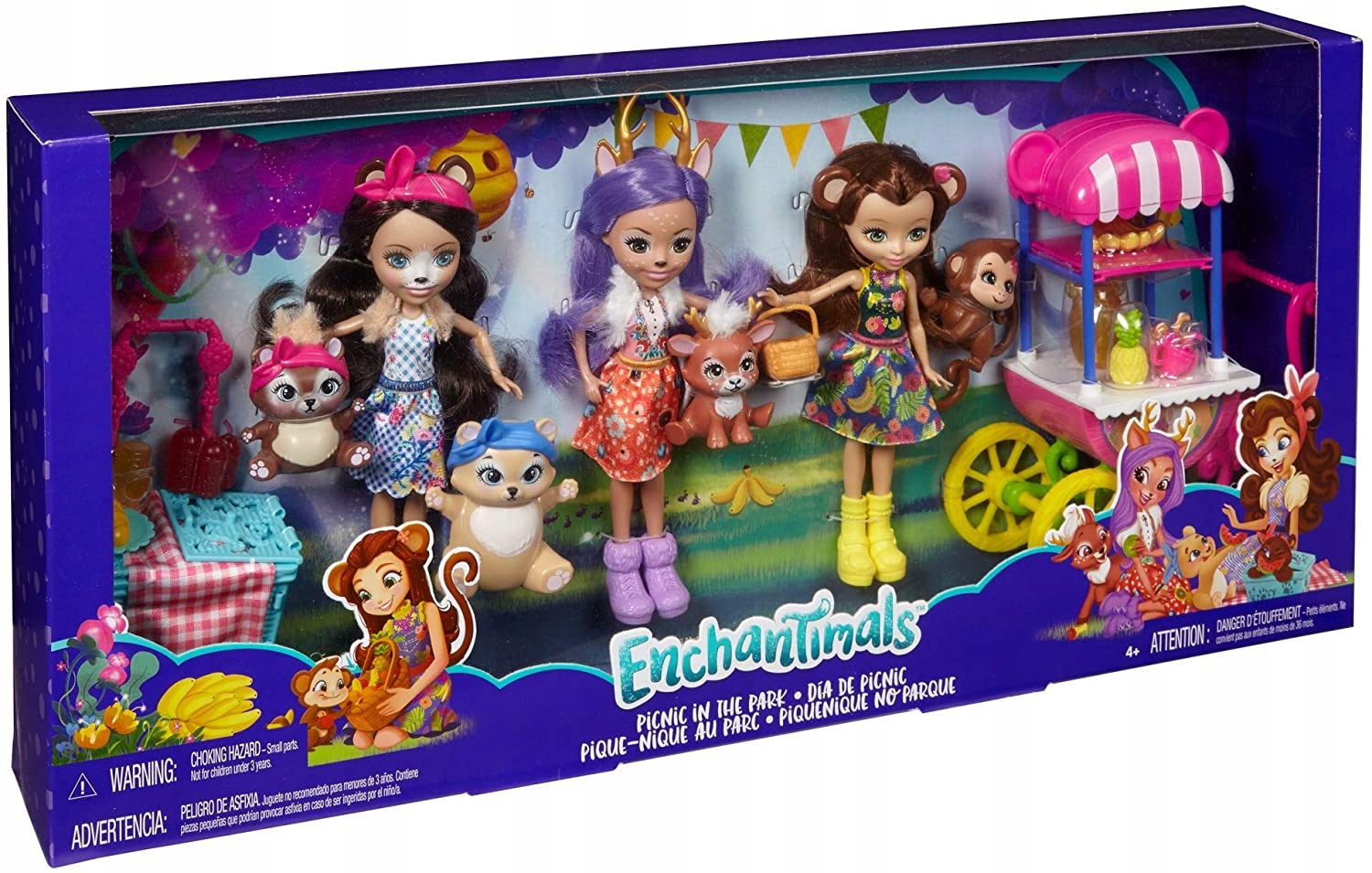 

Mattel Enchantimals 3 Pak Zestaw Lalek