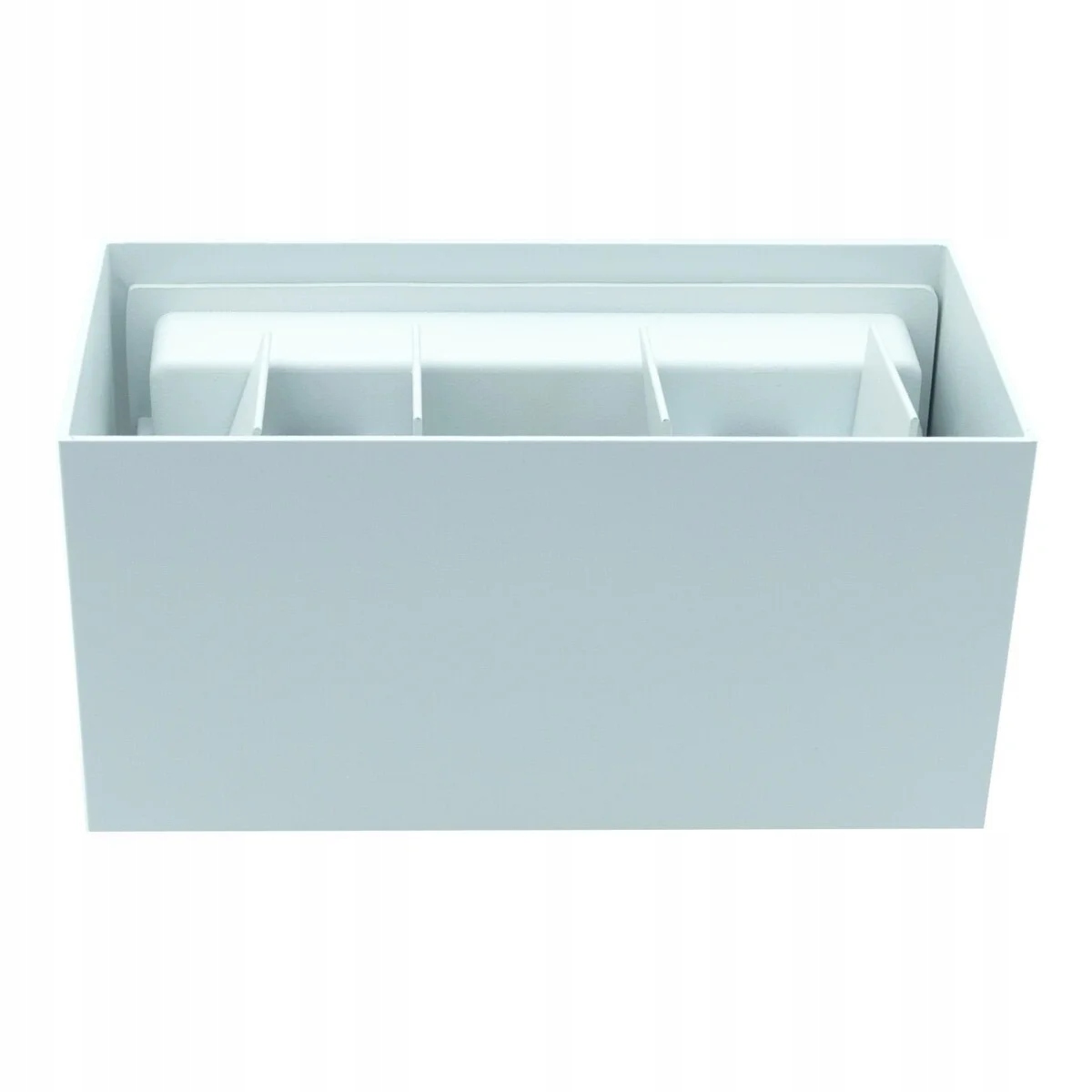 Venkovní nástěnné svítidlo Led s regulací, obdélník, bílá, horní a spodní část, Idealed