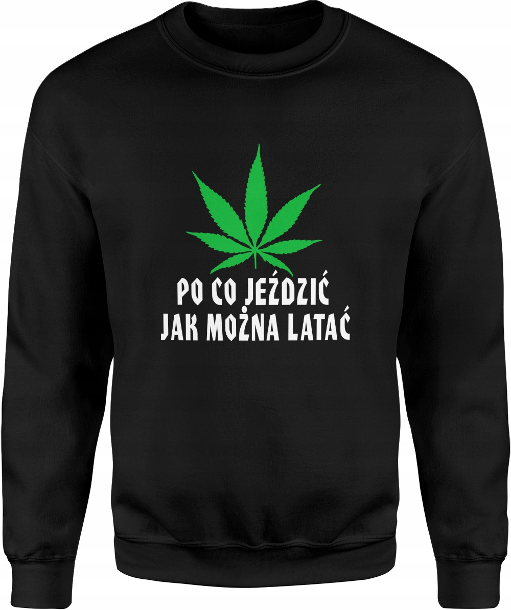 

Bluza Marihuana Thc Cbd Z Nadrukiem Męska Rozm L