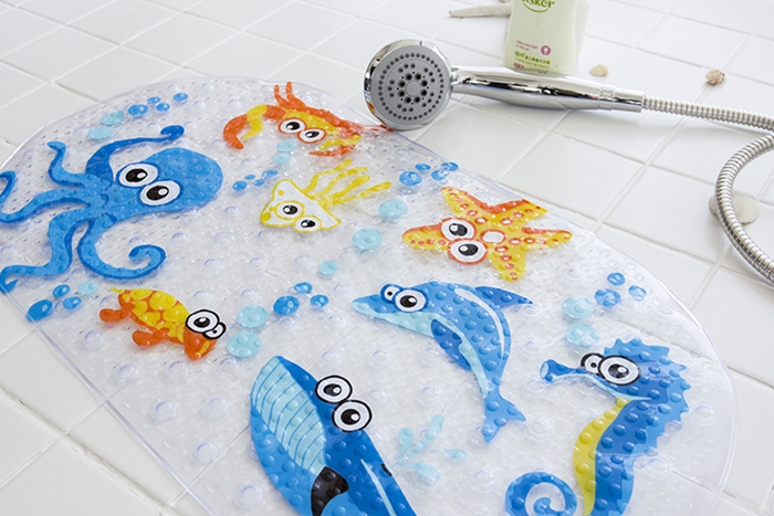 MATA DO KĄPIELI ANTYPOŚLIZGOWA ŁAZIENKOWA DO WANNY Kształt owal