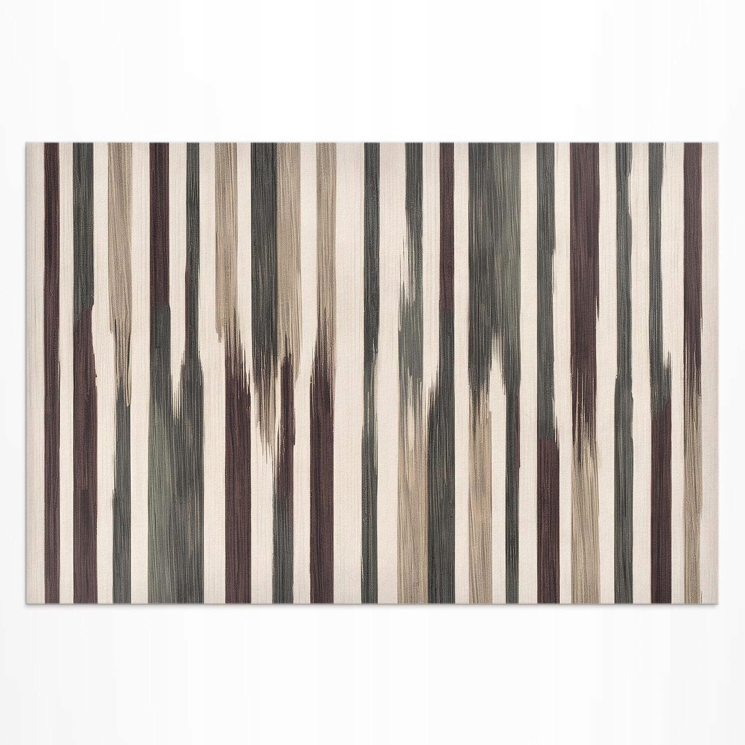 Vinylový Koberec na terasu Malované boho proužky v pastelových barvách 60x90 cm