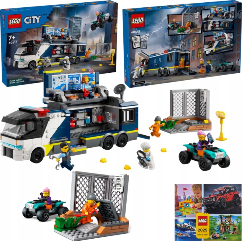 Lego City Mobilne Labolatorium Kryminalistyczne Policjantow Policja Zestaw