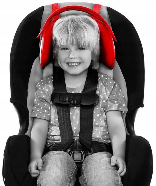 OPASKA PODTRZYMUJĄCA GŁOWĘ W FOTELIKU NAPUP Kolor odcienie czerwieni