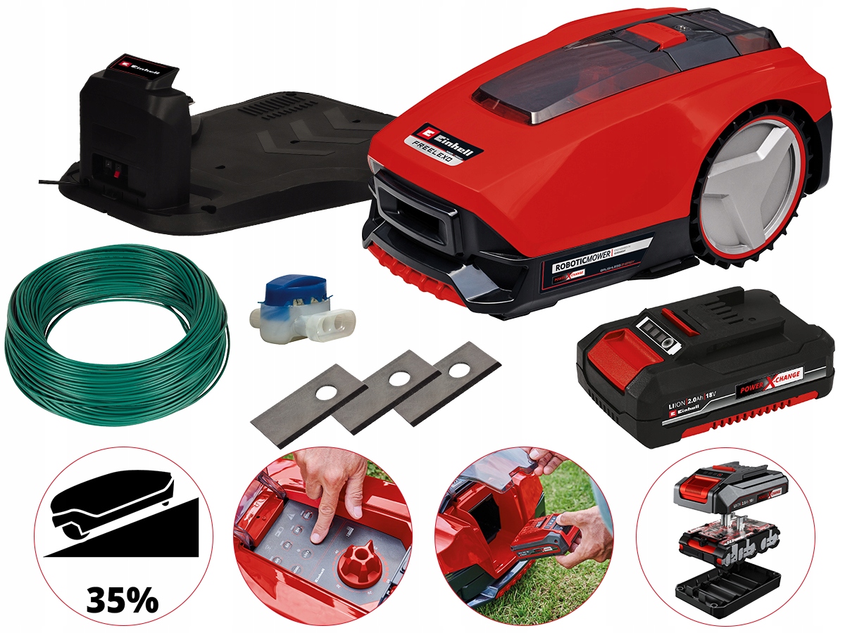 ROBOT KOSZĄCY FREELEXO 350 KOSIARKA AUTOMATYCZNA DO TRAWY EINHELL