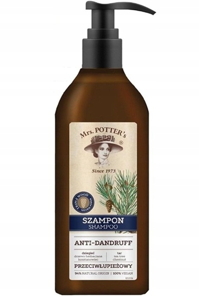 MRS. POTTER'S SZAMPON DO WŁOSÓW POTRÓJNA MOC DRZEW PRZECIWŁUPIEŻOWY 390ml