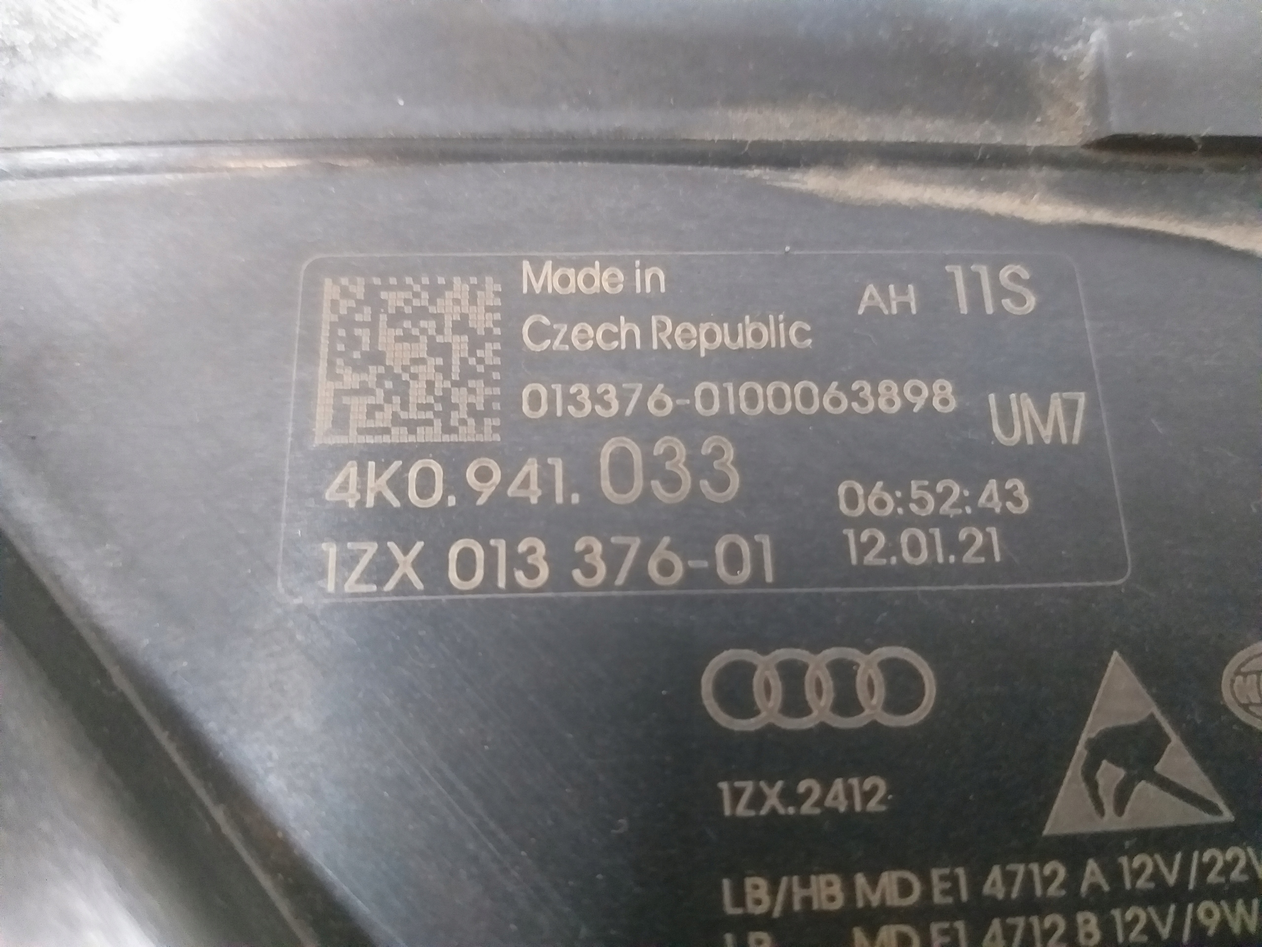 LIGHT LIGHTS FRONT RIGHT LEFT AUDI A6 C8 FULL LED 4K0941034 4K0941033