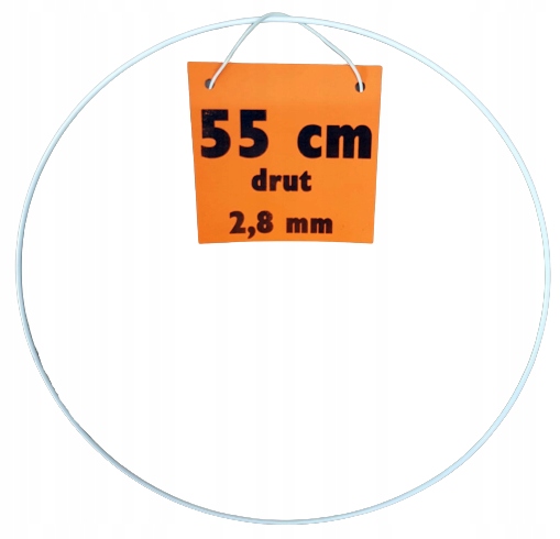 Biała obręcz do łapaczy snów i makram ø55 cm