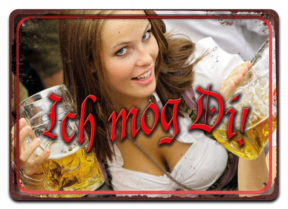 Piwo Metalowy Szyld Plakat Retro Vintage #10031