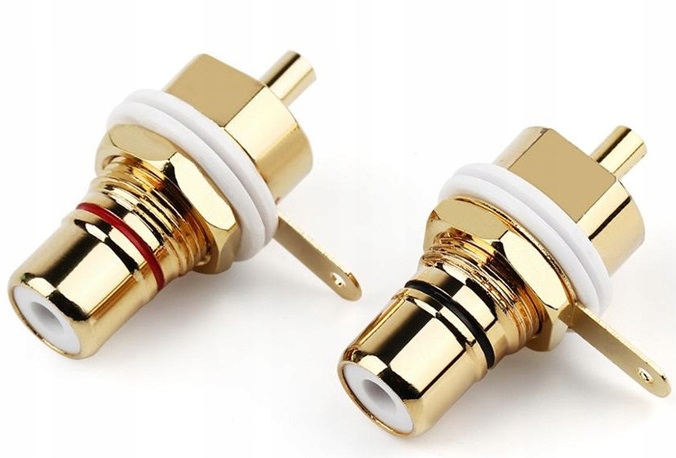 

Gniazdo Rca Cinch Nakamichi Miedziany Pin Ofc 2szt