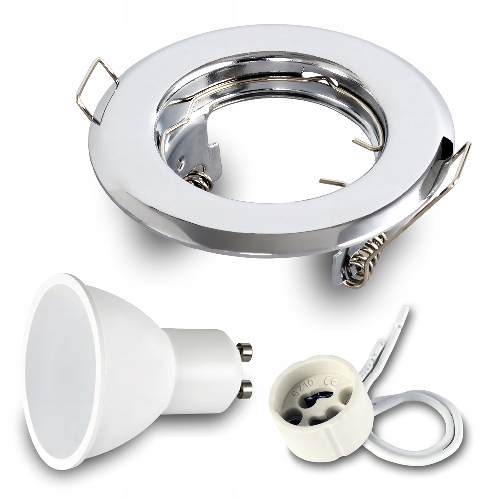 

Oprawa wpuszczana halogen Chrom żar. Led GU10 7W
