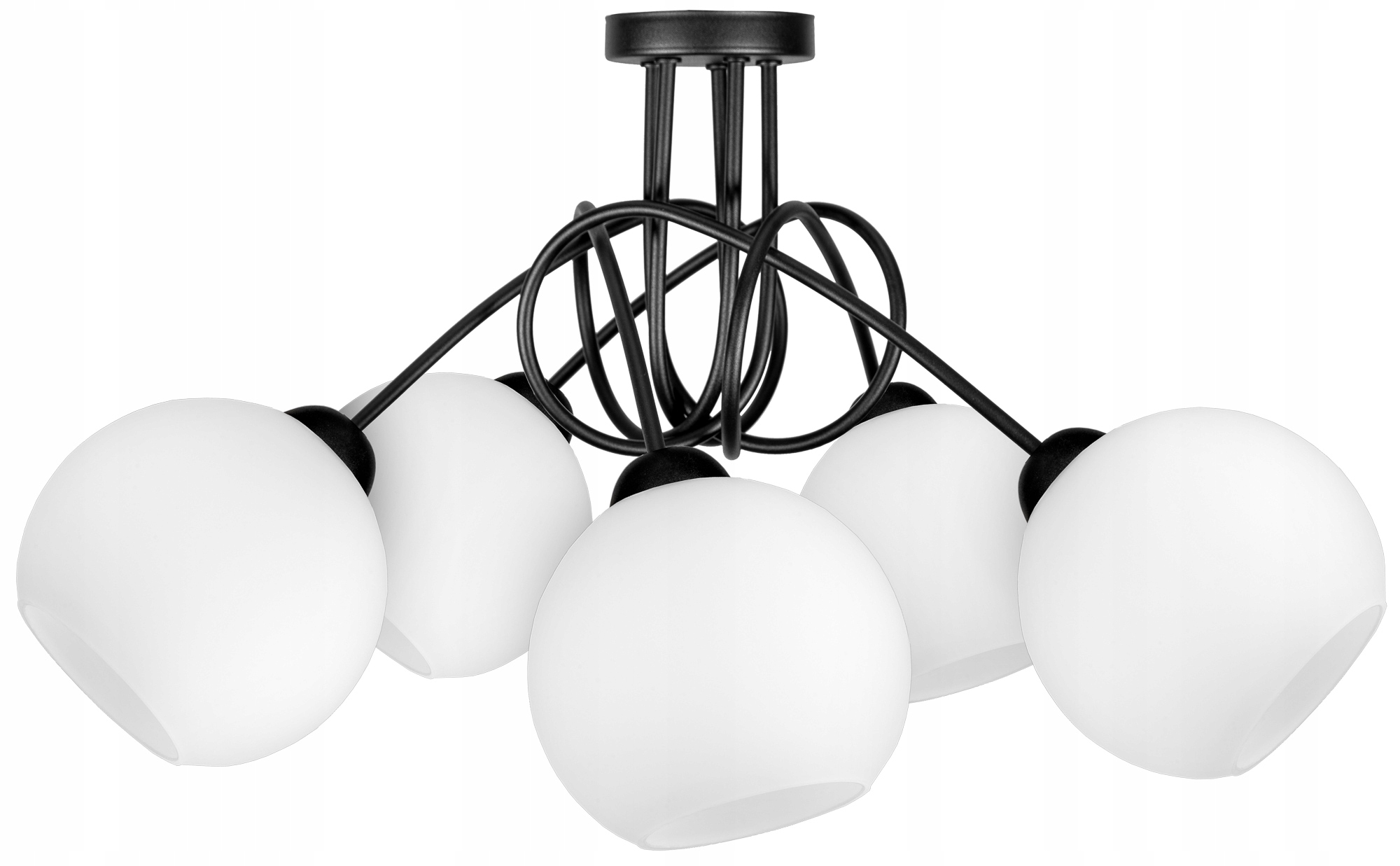 

Szklana Lampa Wisząca Sufitowa Żyrandol Kule Led