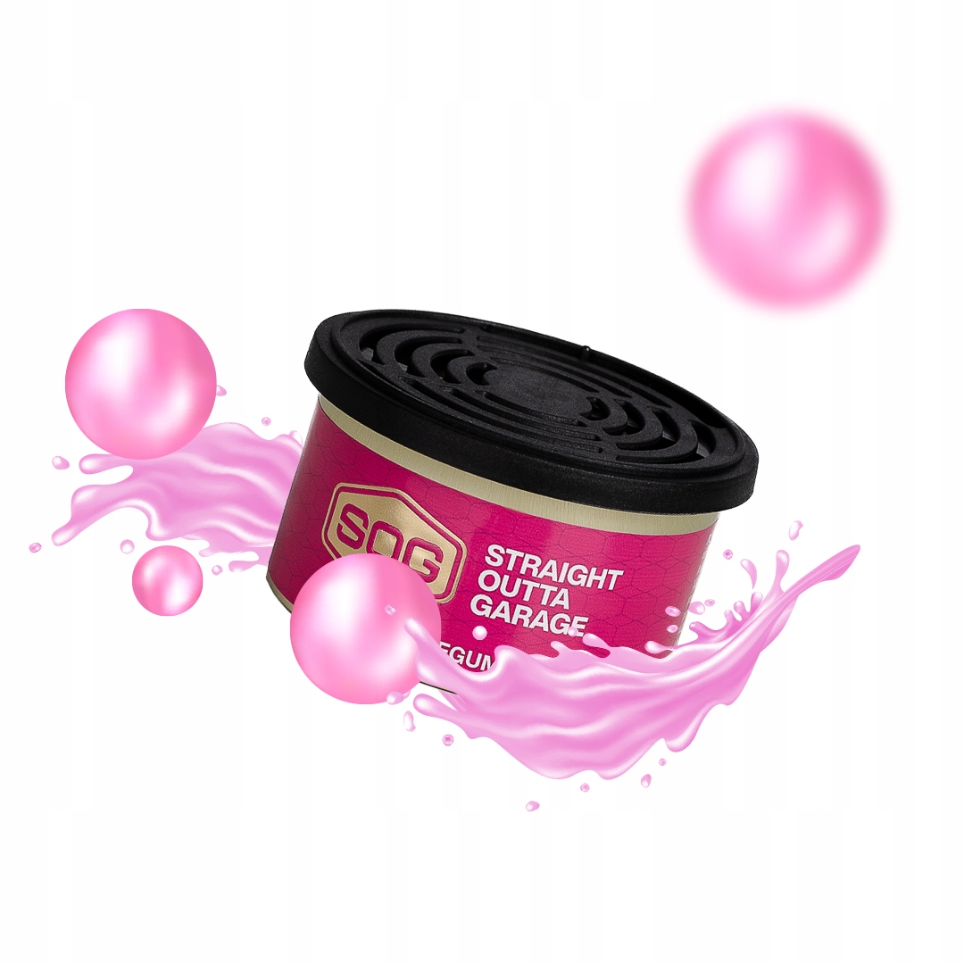 

Zapach samochodu Straight Outta Garage Bubble Gum
