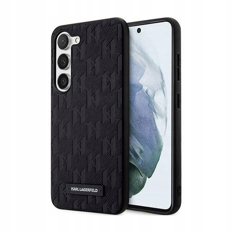 Karl Lagerfeld Saffiano Monogram Metal Logo Pouzdro pro Samsung Galaxy S24+