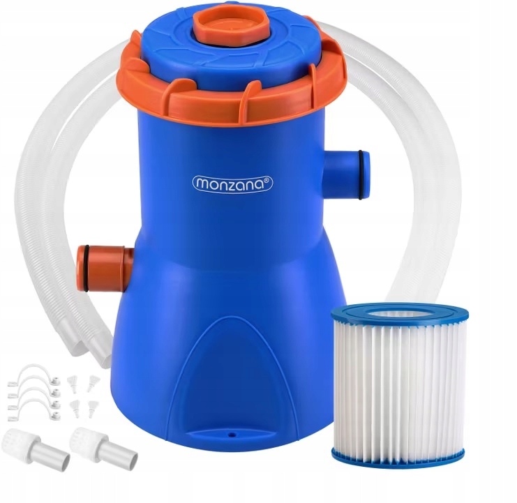 Pompa filtrująca do basenu MZP15 niebieska/pomarańczowa 1.140 l/h