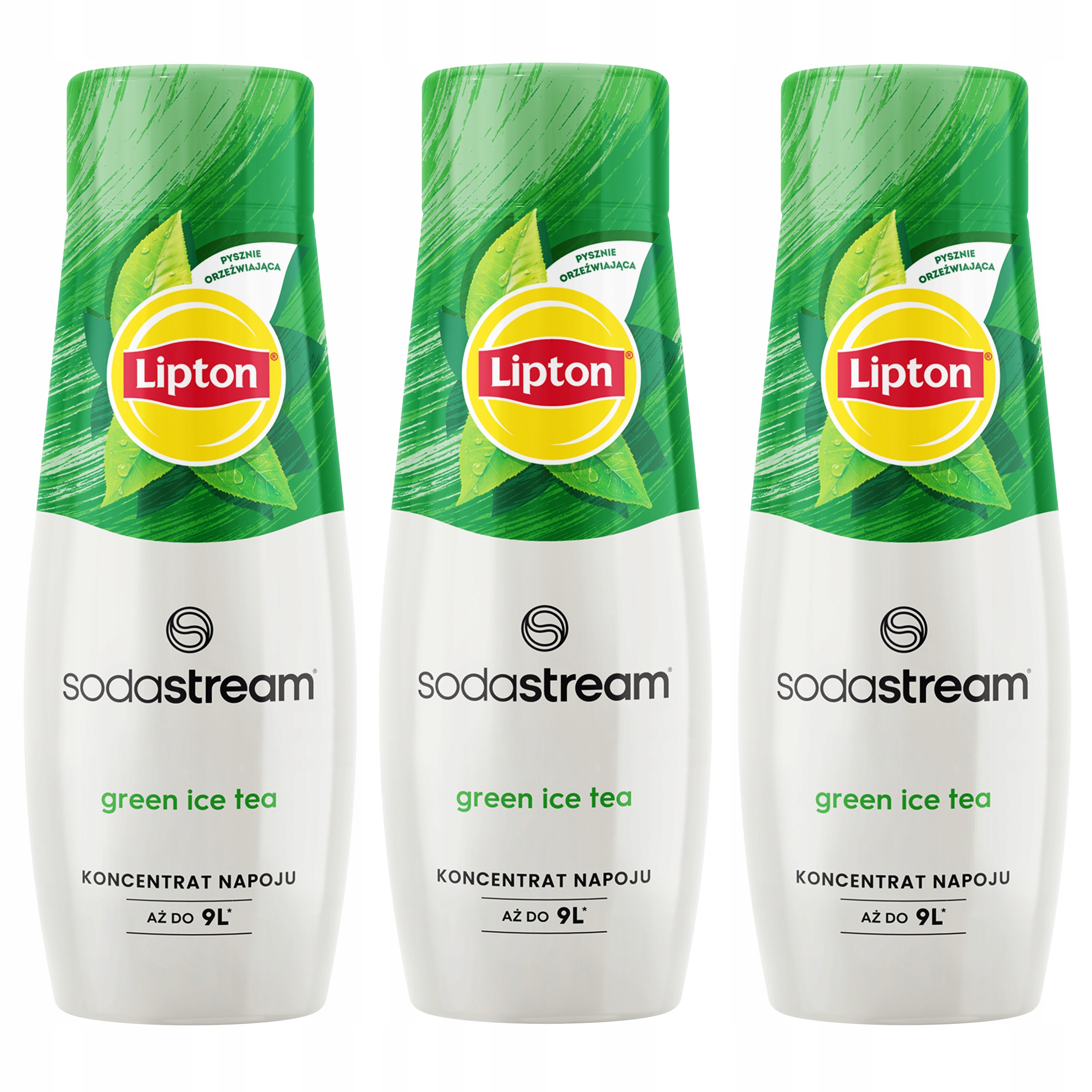 Levně Sada Sodastream: 3 x Lipton Green Ice Tea Zelený ledový Čaj 440 ml.