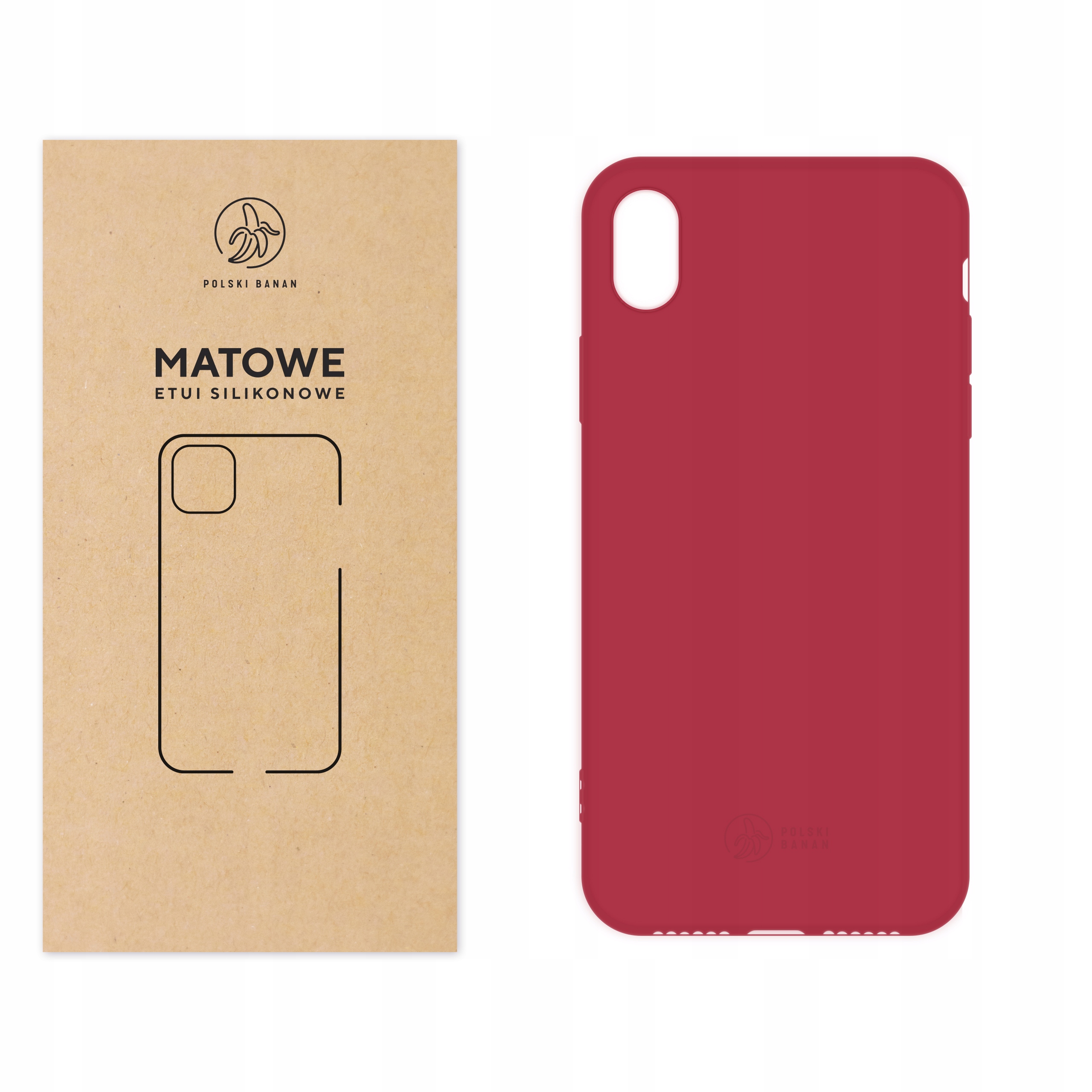 

Etui Matowe do iPhone Xr wiśniowe