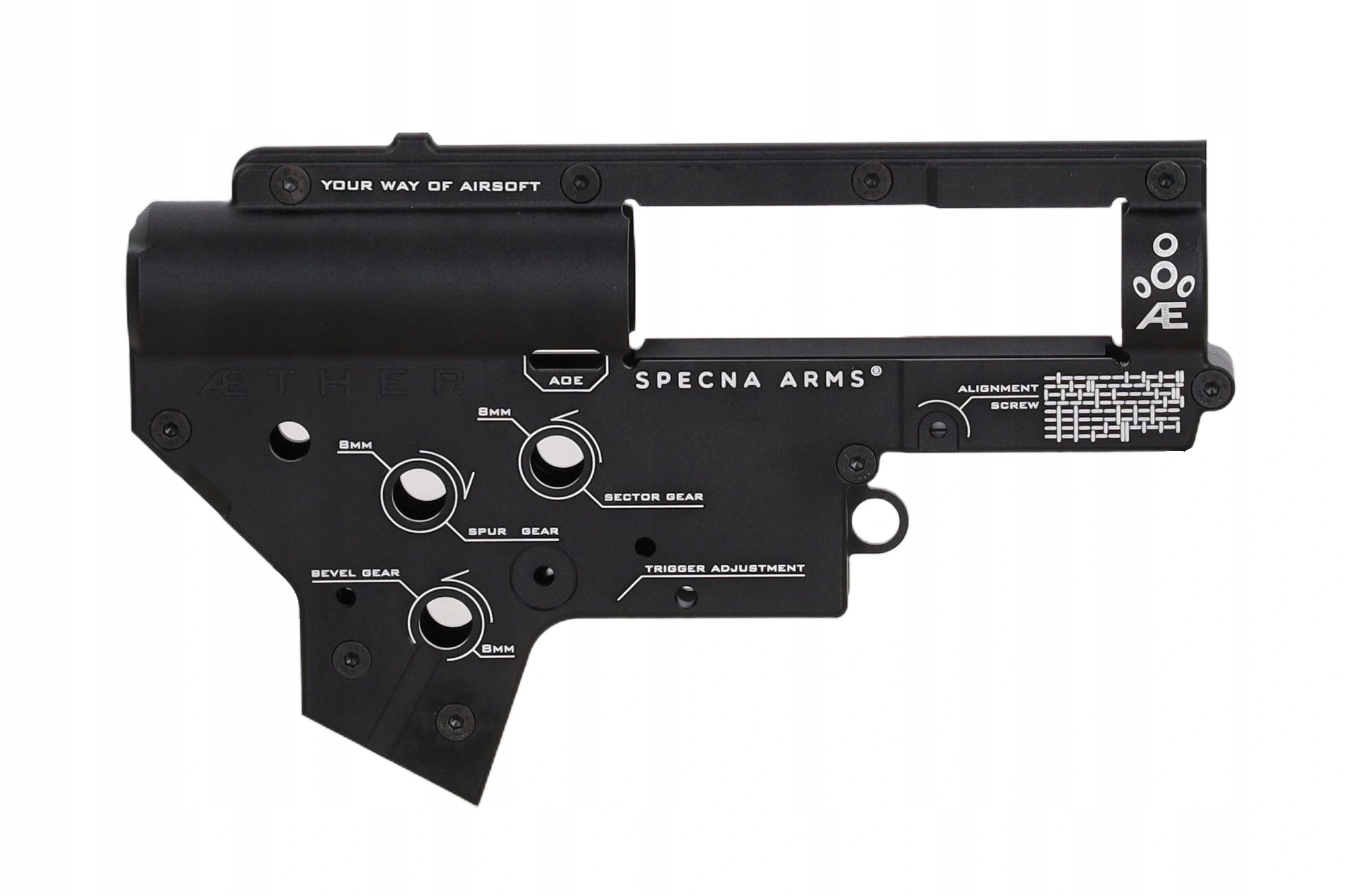 Specna Arms Aether Cnc Szkielet Gearboxa V2 Czarny