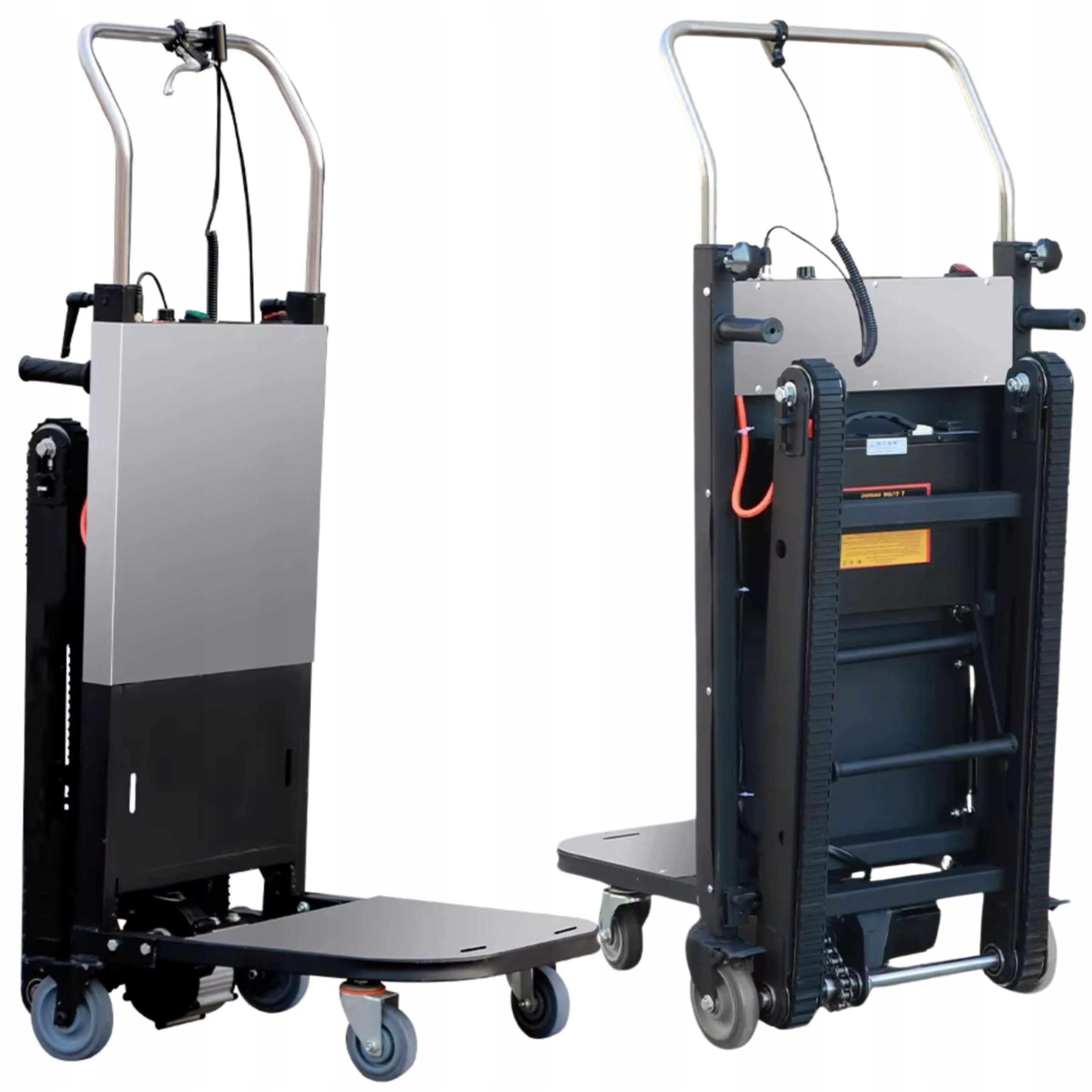 Elektrický schodišťový vozík 250 kg Nákladní schodišťový pás pro přepravu