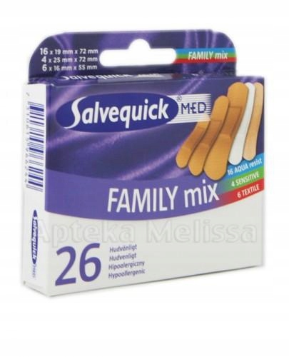 

Salvequick Med Family MIX Plastry opatrunkowe