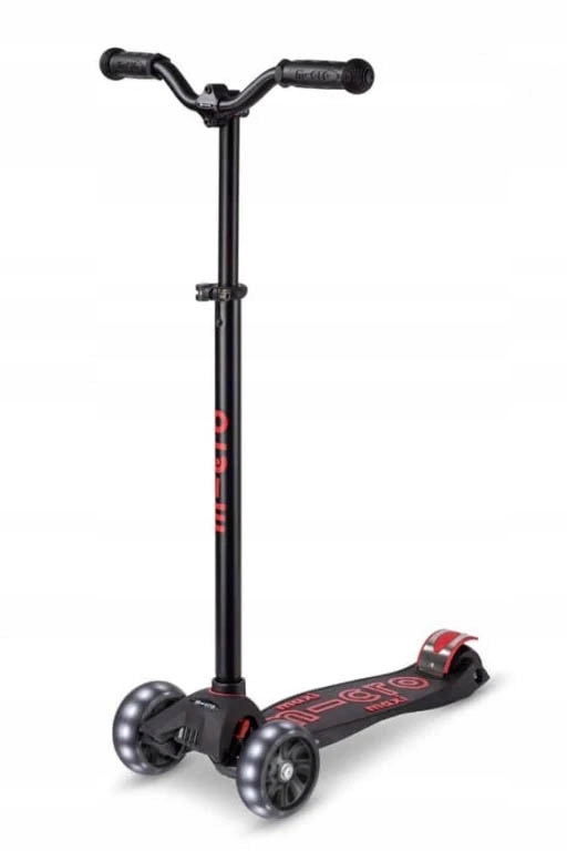 Hulajnoga Maxi Micro Deluxe Pro Led Black Red