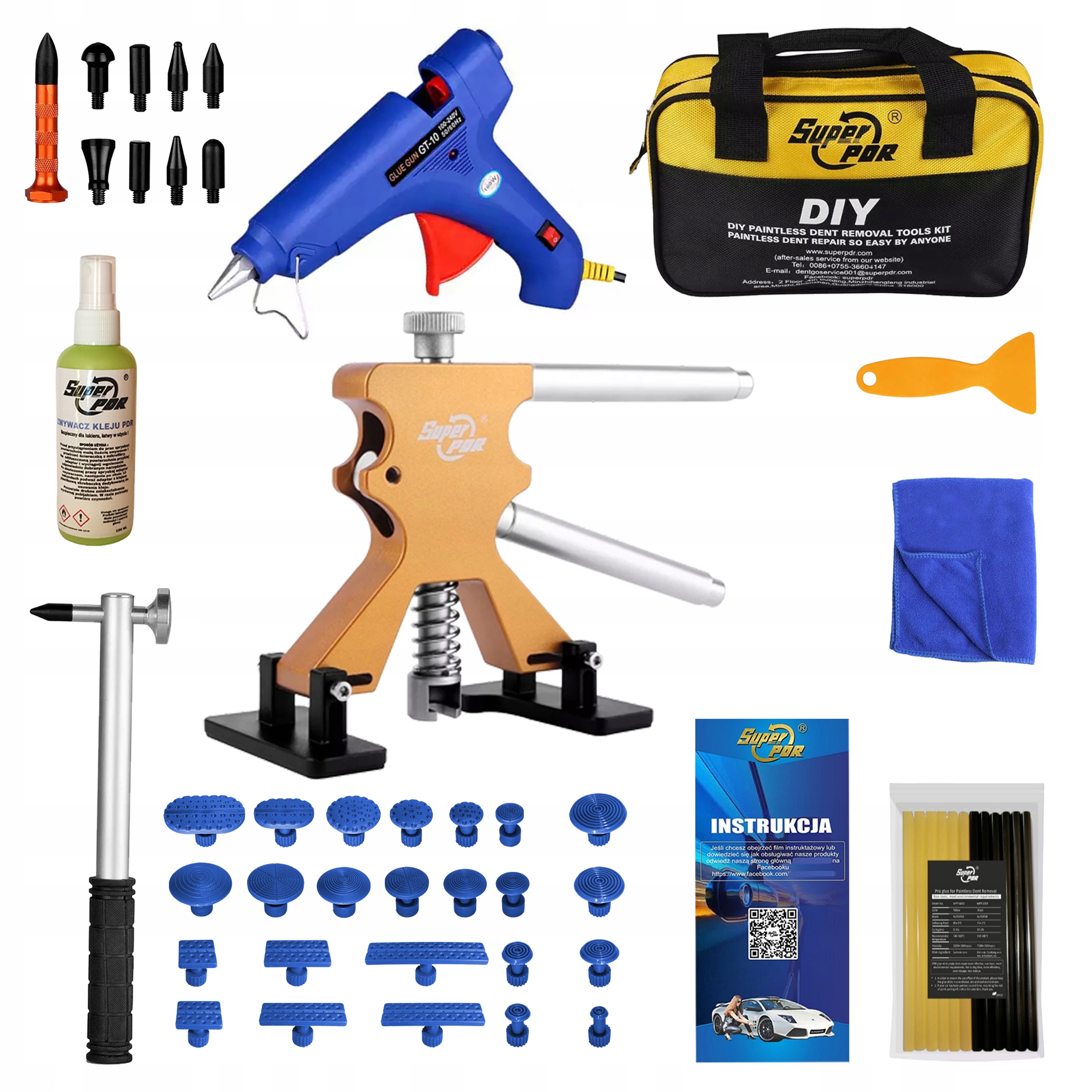 Sada na odstraňování promáčklin po krupobití Sada pdr