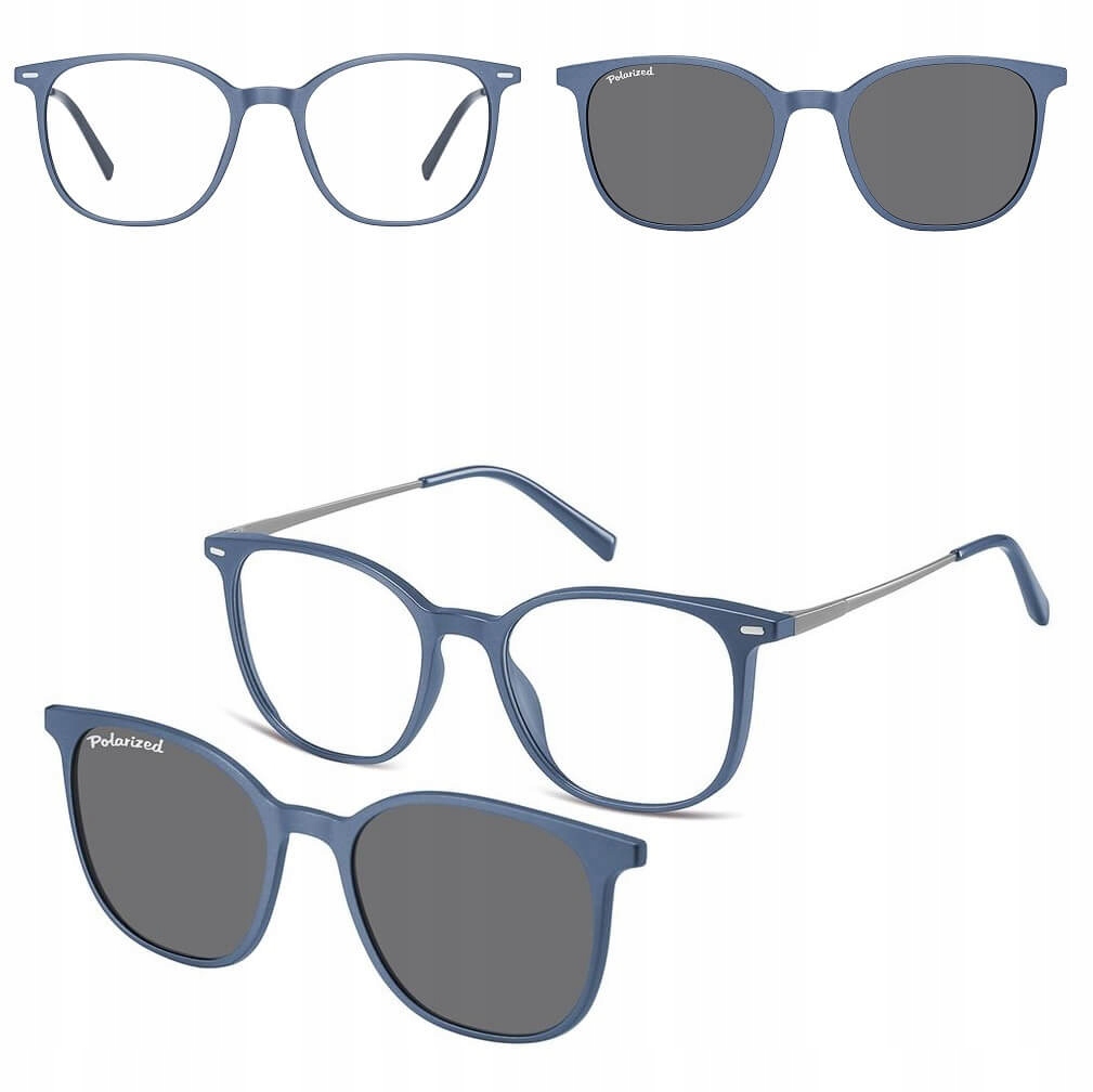 2v1 Korekční brýle s sluneční clonou a polarizací