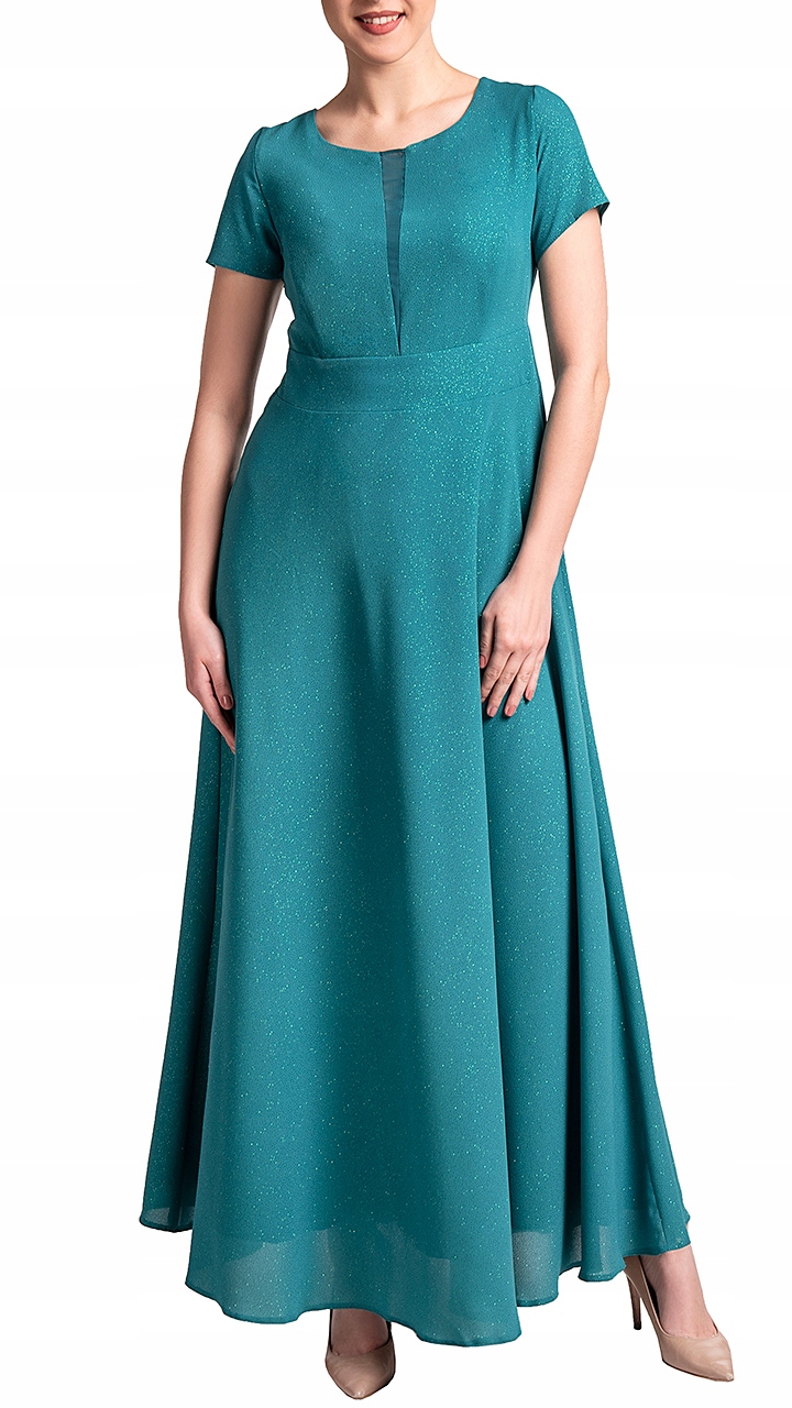 Šaty Kaya 48 večerní dámská maxi na svatební hostina elegantní vizitková